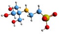 3D image of buffer TES skeletal formula