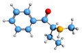 3D image of Buphedrone skeletal formula