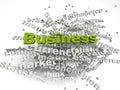 3d image Business issues concept word cloud background