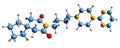 3D image of Buspirone skeletal formula