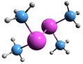 3D image of Cacodyl skeletal formula