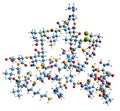 3D image of Calcitonin skeletal formula