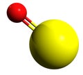 3D image of Calcium oxide skeletal formula