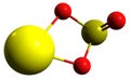 3D image of Calcium sulfite skeletal formula