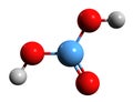3D image of Carbonic acid skeletal formula