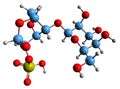 3D image of Carrageenan skeletal formula