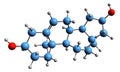 3D image of Cetadiol skeletal formula