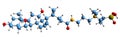 3D image of CHAPS detergent skeletal formula