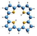 3D image of Chlorin skeletal formula