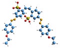 3D image of Chrysophenine skeletal formula