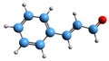 3D image of Cinnamaldehyde skeletal formula