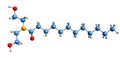 3D image of cocamide diethanolamine skeletal formula