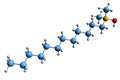 3D image of coco alkyldimethylamine oxide skeletal formula