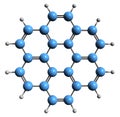 3D image of Coronene skeletal formula