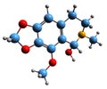 3D image of Cotarnine skeletal formula