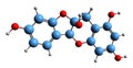 3D image of cyanomaclorin skeletal formula