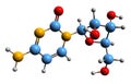 3D image of Cytarabine skeletal formula