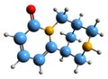 3D image of Cytisine skeletal formula