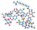 3D image of Dalbavancin skeletal formula