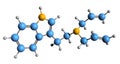 3D image of DALT skeletal formula