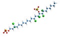 3D image of danicalipin A skeletal formula