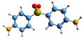 3D image of Dapsone skeletal formula