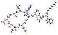 3D image of Daptomycin skeletal formula