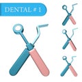 3D image on the dental theme from PRO-STICK