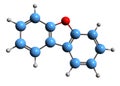 3D image of Dibenzofuran skeletal formula