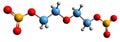 3D image of Diethylene glycol dinitrate skeletal formula