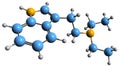 3D image of Diethyltryptamine skeletal formula
