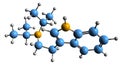 3D image of Diisopropyltryptamine skeletal formula