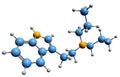 3D image of Dipropyltryptamine skeletal formula