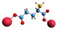 3D image of Disodium Cocoyl Glutamate skeletal formula