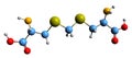 3D image of Djenkolic acid skeletal formula