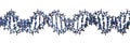 3D image of DNA macromolecule skeletal formula