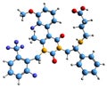 3D image of Elagolix skeletal formula