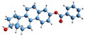 3D image of Estradiol benzoate skeletal formula