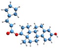 3D image of Estradiol cypionate skeletal formula