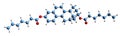 3D image of Estradiol dienantate skeletal formula
