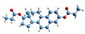 3D image of Estradiol dipropionate skeletal formula