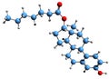 3D image of Estradiol enantate skeletal formula