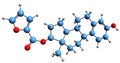 3D image of Estradiol furoate skeletal formula