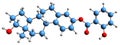 3D image of Estradiol salicylate skeletal formula