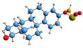 3D image of Estradiol sulfamate skeletal formula