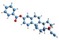 3D image of Ethinylestradiol benzoate skeletal formula
