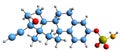 3D image of Ethinylestradiol sulfamate skeletal formula