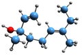 3D image of ethyl linalool skeletal formula