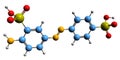 3D image of Fast Yellow AB skeletal formula