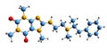 3D image of Fencamine skeletal formula